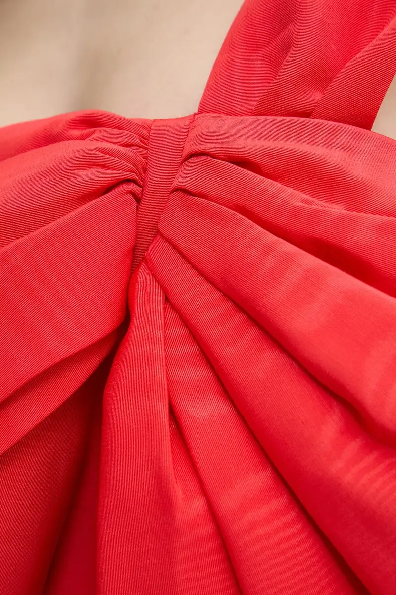 vestito colore rosso 58524DB miniatura 5