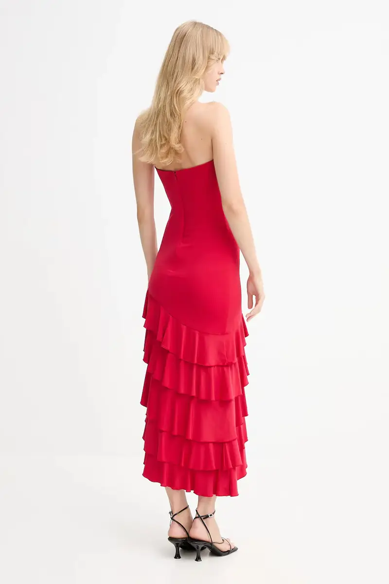 vestito colore rosso 60029DB miniatura 2