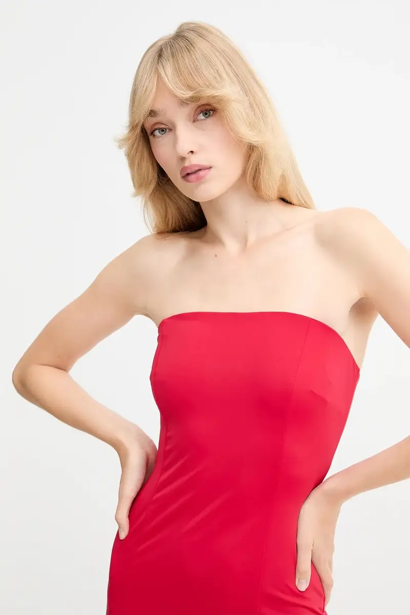 vestito colore rosso 60029DB miniatura 4