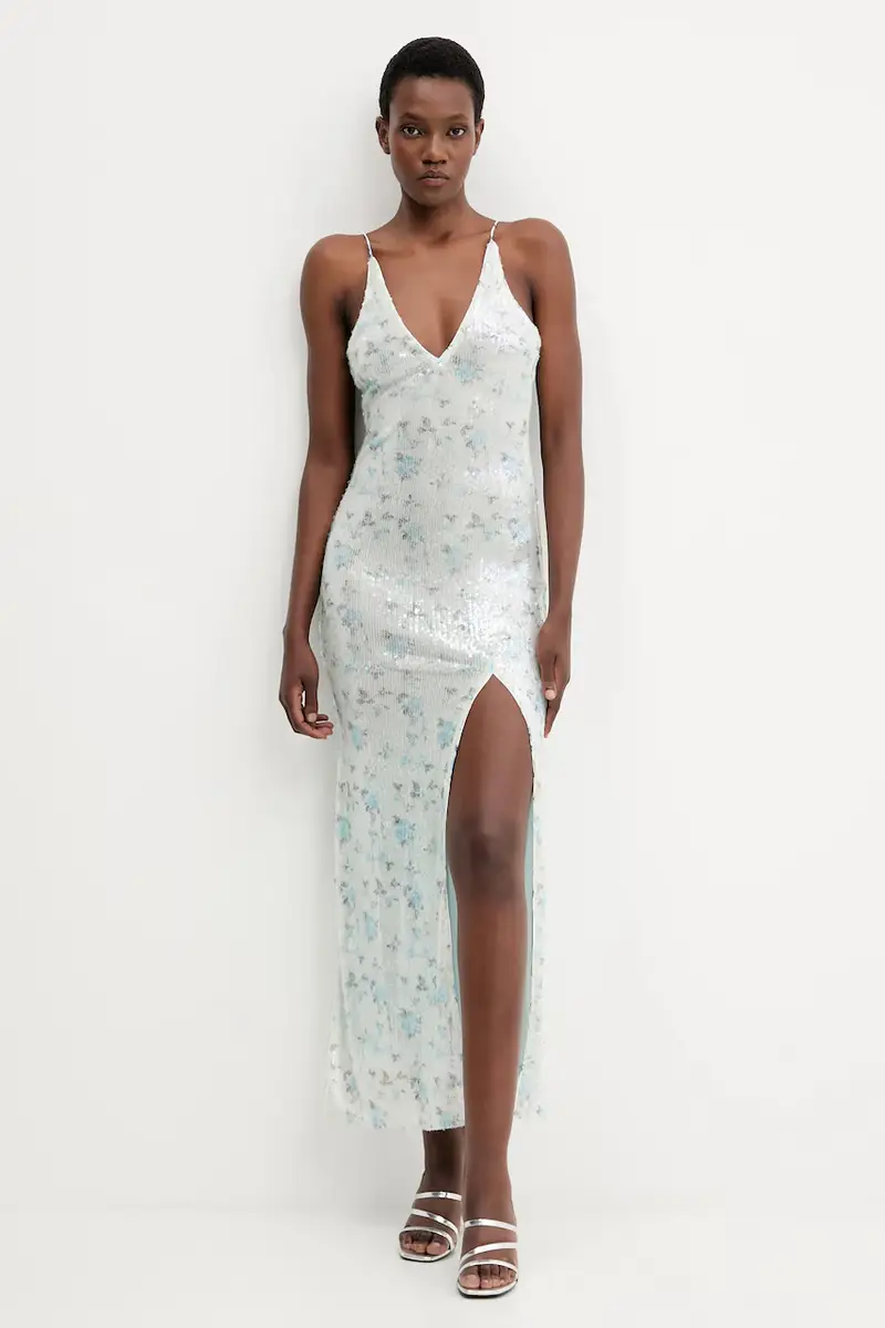 vestito colore turchese 59956DB miniatura 3