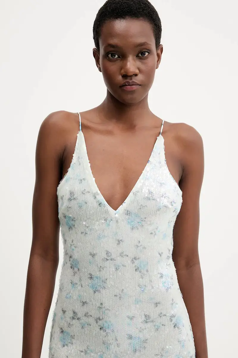 vestito colore turchese 59956DB miniatura 4