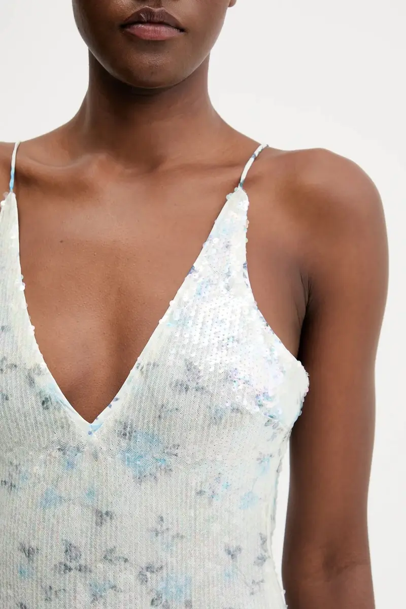 vestito colore turchese 59956DB miniatura 5