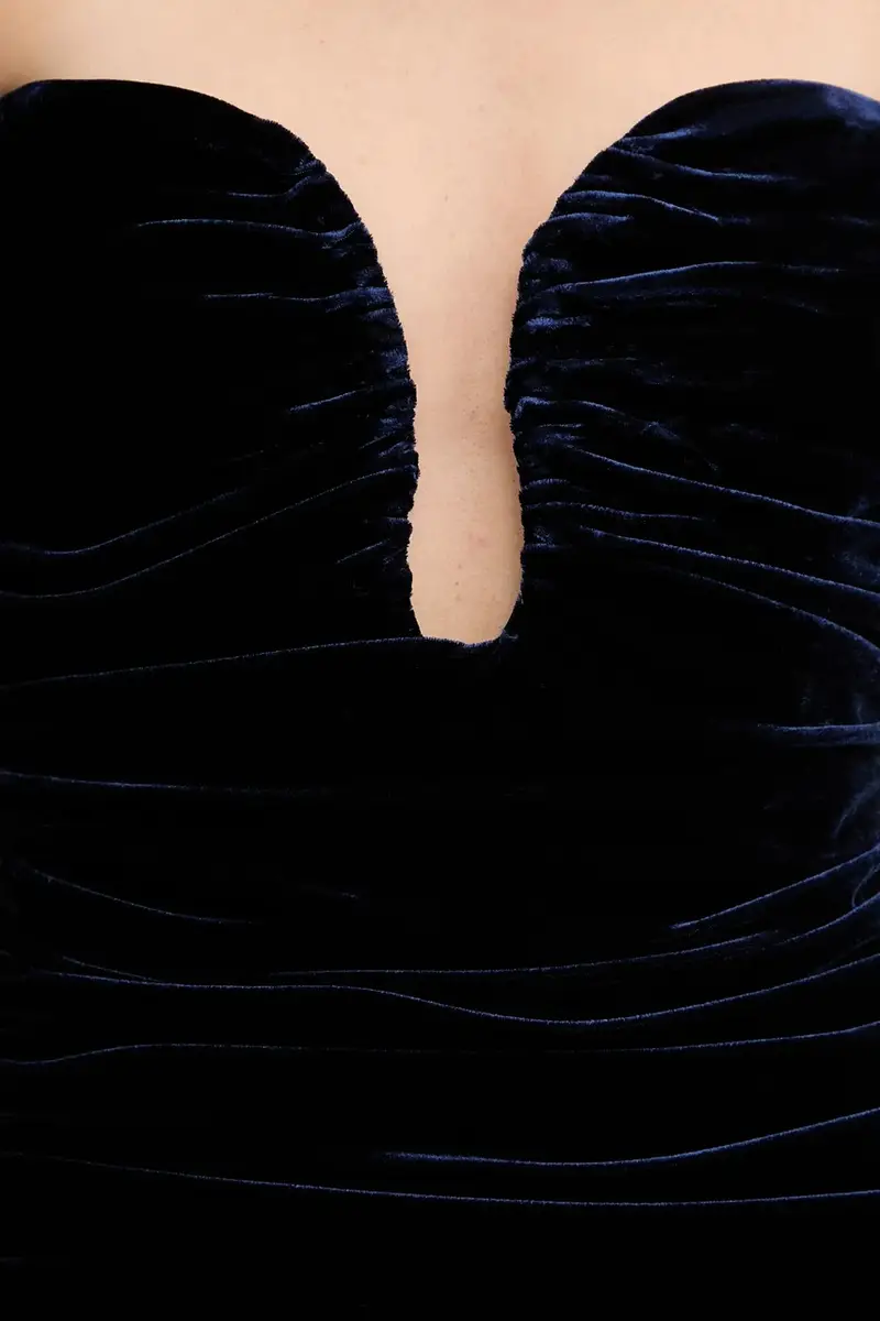 vestito ELVIRA colore nero 59692DB Blu navy miniatura 5