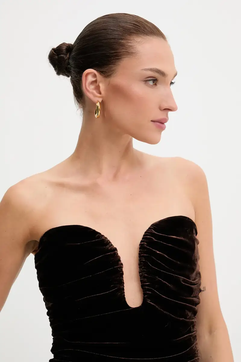 vestito ELVIRA Marrone miniatura 4