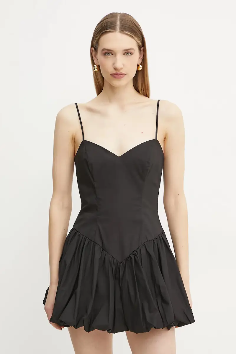 vestito in cotone colore nero 59794DB