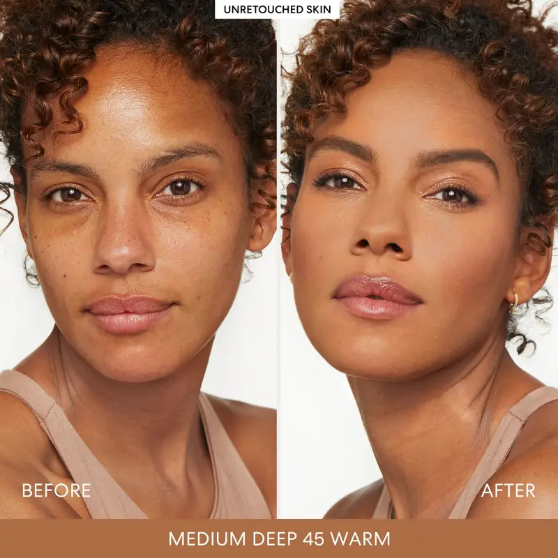 Viso Barepro 16HR Skin-Perfecting Powder Foundation Medium Deep 45 Warm - Fondotinta miniatura 2