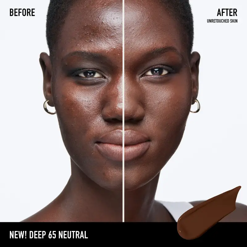 Viso BAREPRO 24 HR WEAR Skin-Perfecting Matte Liquid Foundation Deep 65 Neutral - Fondotinta miniatura 3