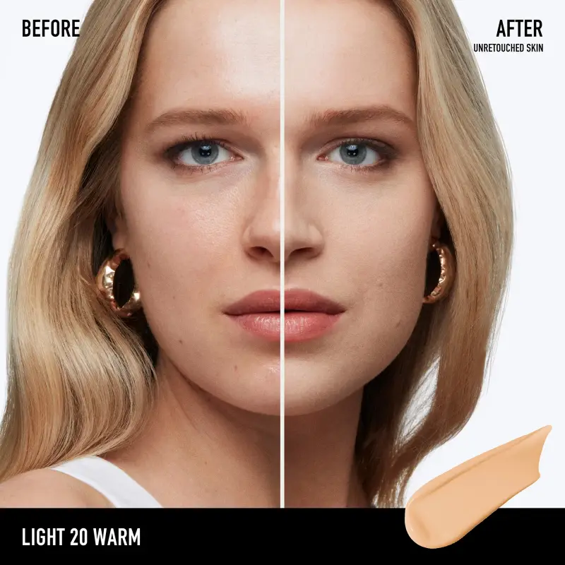 Viso BAREPRO 24 HR WEAR Skin-Perfecting Matte Liquid Foundation Light 20 Warm - Fondotinta miniatura 3