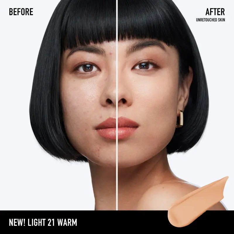 Viso BAREPRO 24 HR WEAR Skin-Perfecting Matte Liquid Foundation Light 21 Warm - Fondotinta miniatura 3