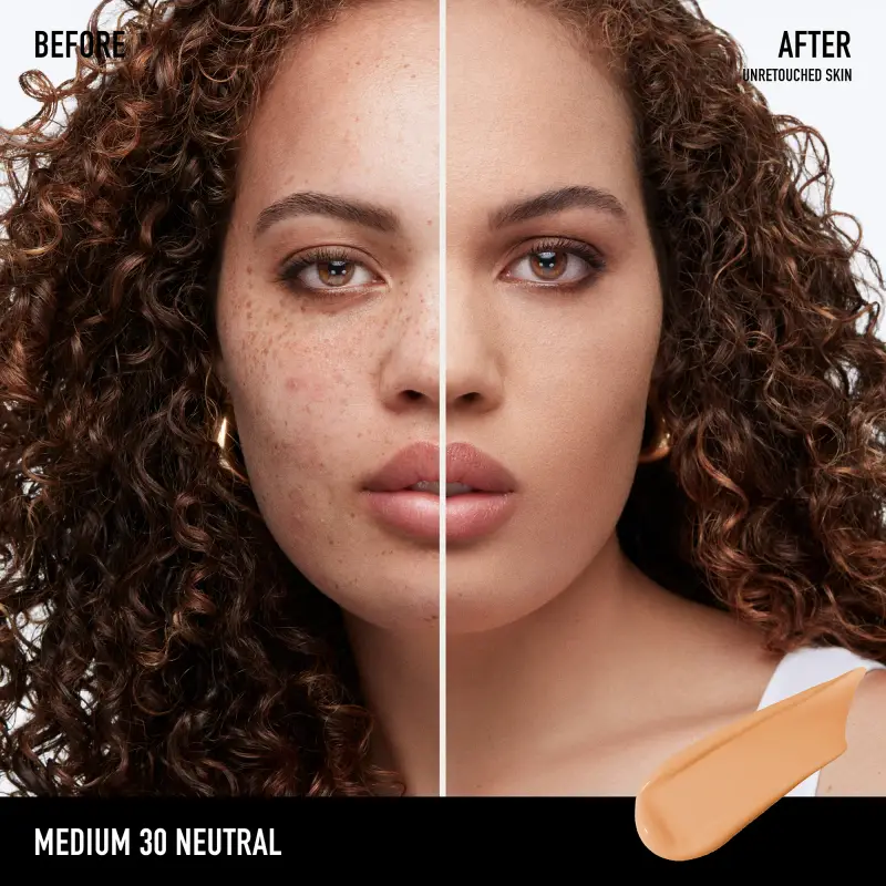 Viso BAREPRO 24 HR WEAR Skin-Perfecting Matte Liquid Foundation Medium 30 Neutral - Fondotinta miniatura 3