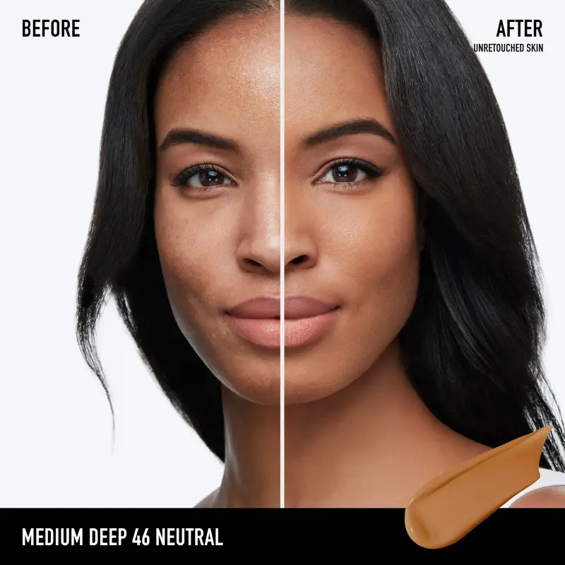 Viso BAREPRO 24 HR WEAR Skin-Perfecting Matte Liquid Foundation Medium Deep 46 Neutral - Fondotinta miniatura 3