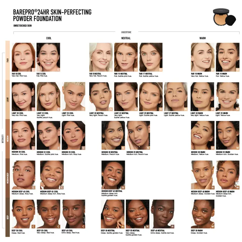 Viso BAREPRO 24HR Skin-Perfecting Powder Foundation Medium 30 Warm - Fondotinta miniatura 4