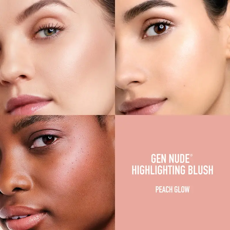Viso Gen Nude Highlighting Blush Peach Glow - Blush, Illuminante viso miniatura 4