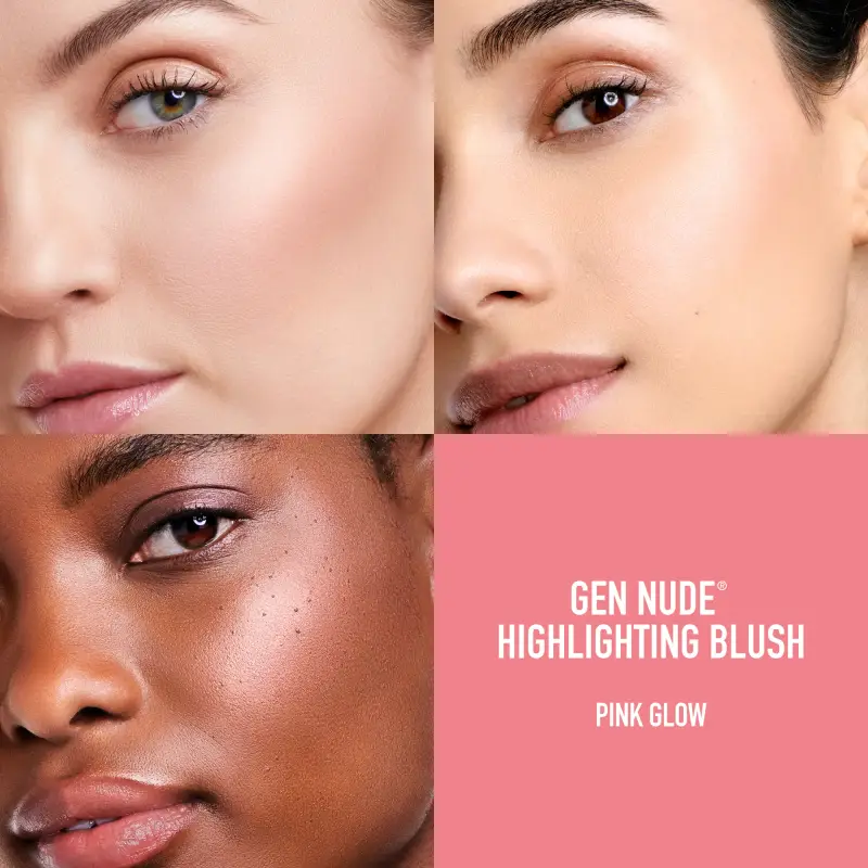Viso Gen Nude Highlighting Blush Pink Glow - Blush, Illuminante viso miniatura 4