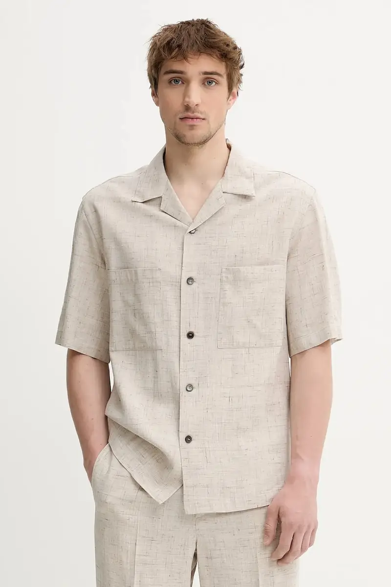 camicia Camicia Mola colore beige CAU5073.4150