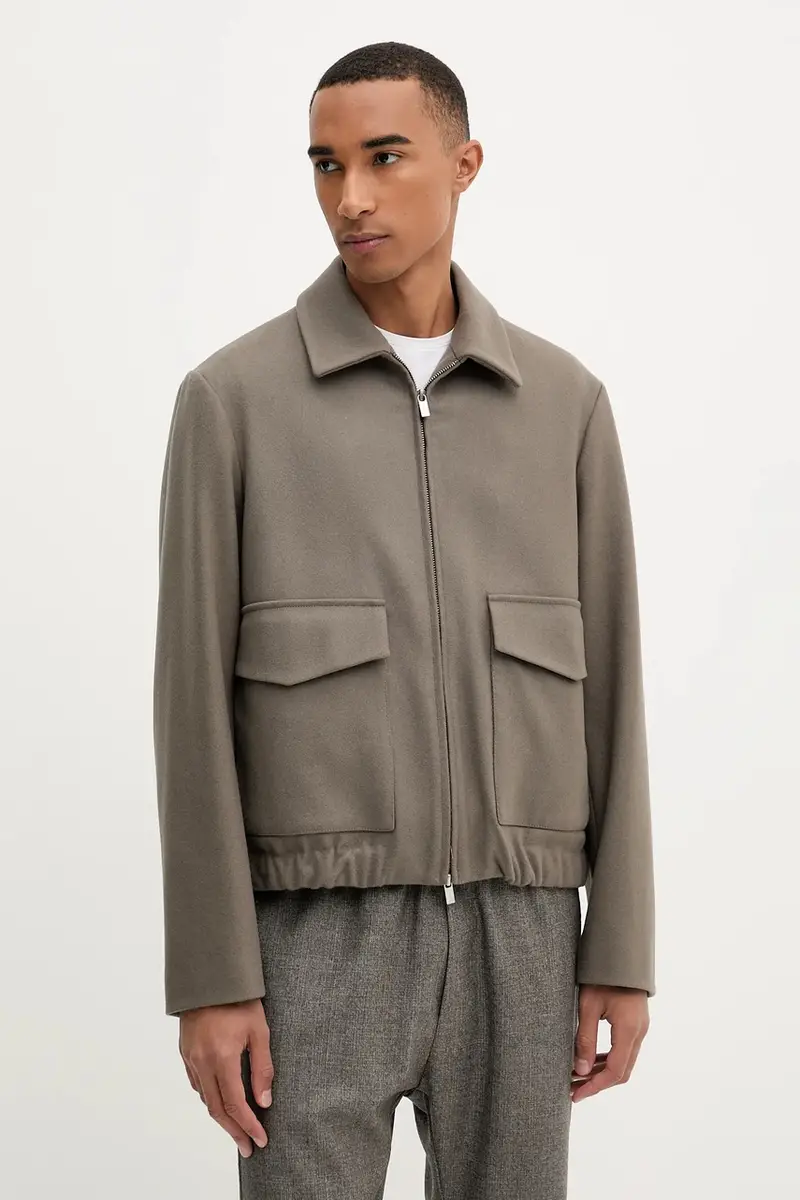 giacca in misto lana Capospalla Magan colore marrone CSU5234.444 miniatura 4