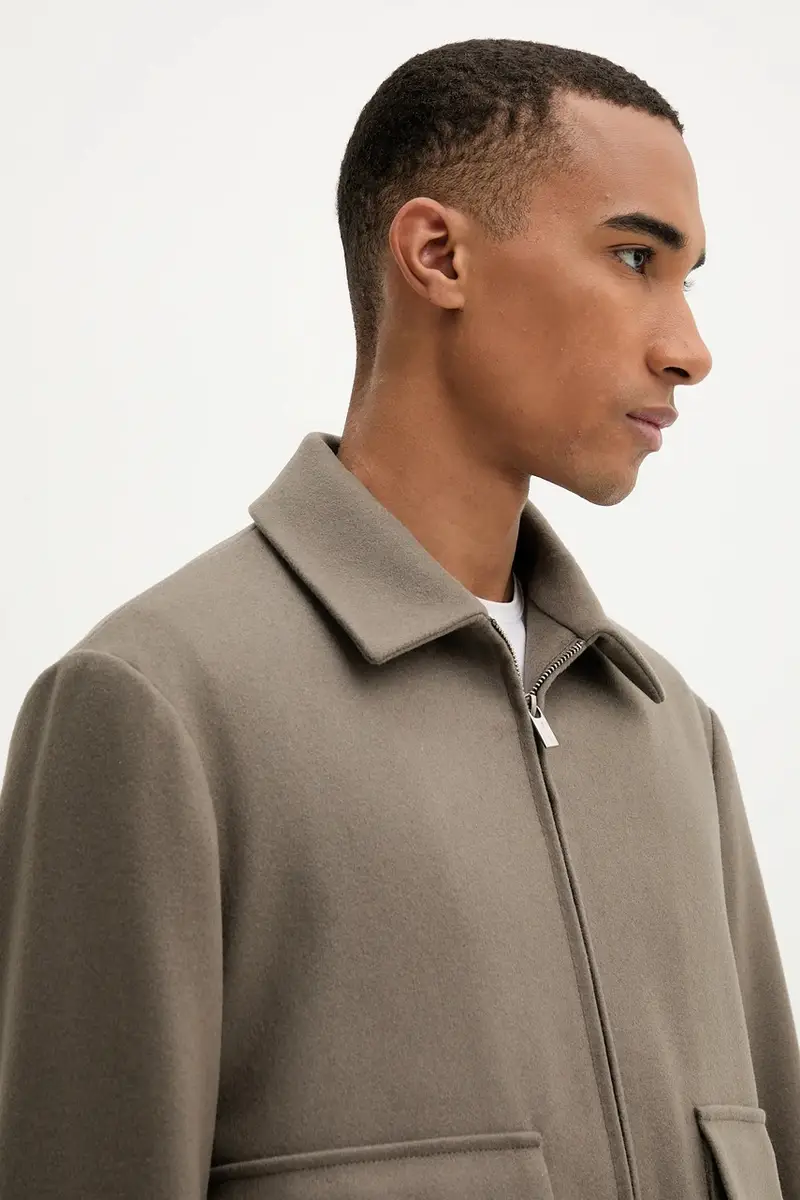 giacca in misto lana Capospalla Magan colore marrone CSU5234.444 miniatura 5