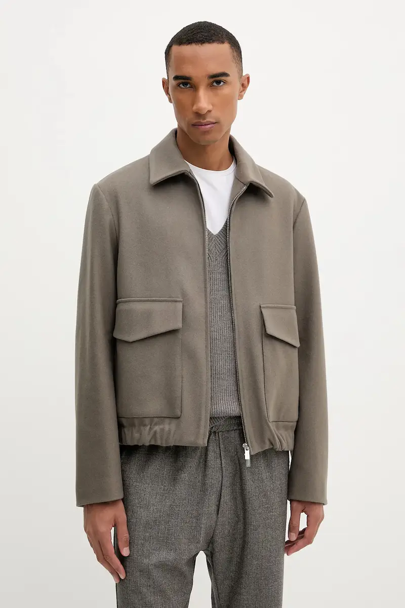 giacca in misto lana Capospalla Magan colore marrone CSU5234.444