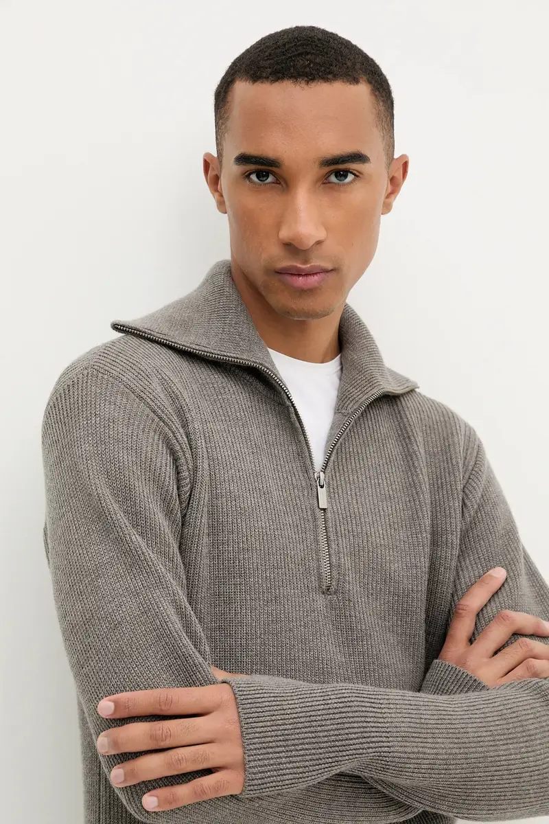 maglione in lana Knitwear Batigia uomo colore marrone KNU5289.305 miniatura 4