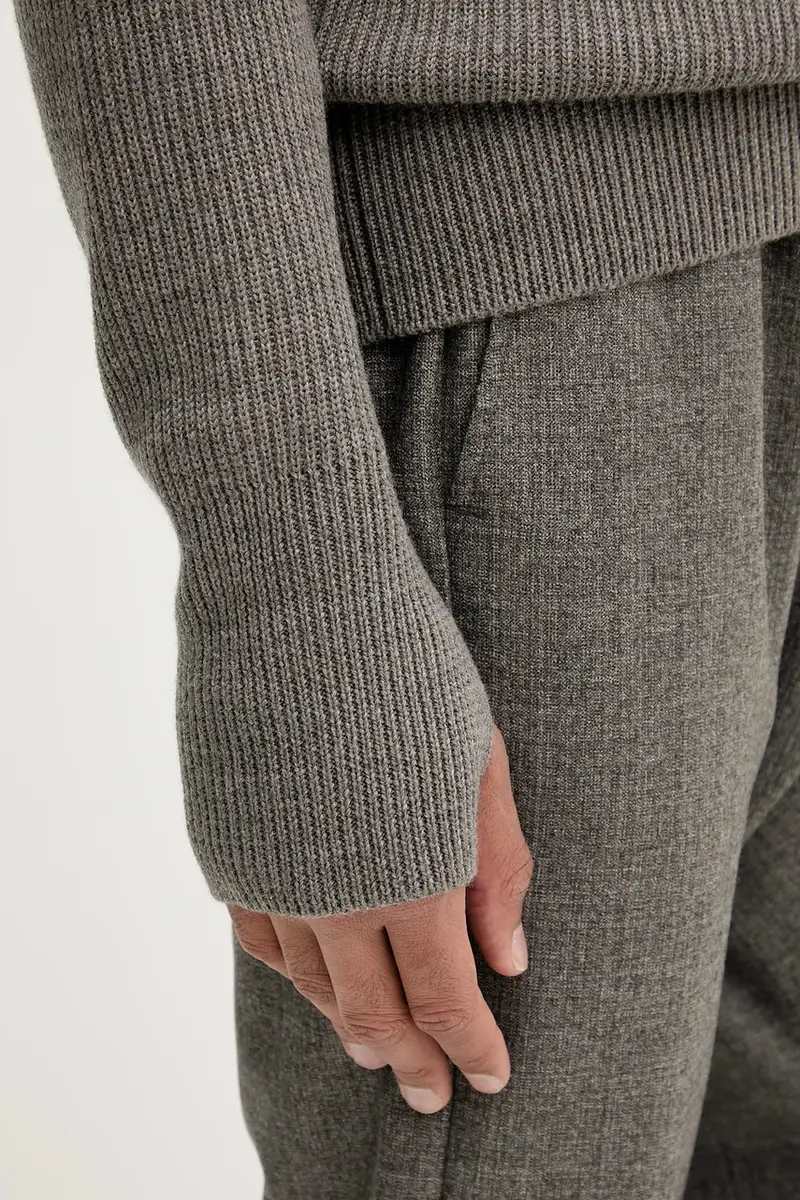 maglione in lana Knitwear Batigia uomo colore marrone KNU5289.305 miniatura 5