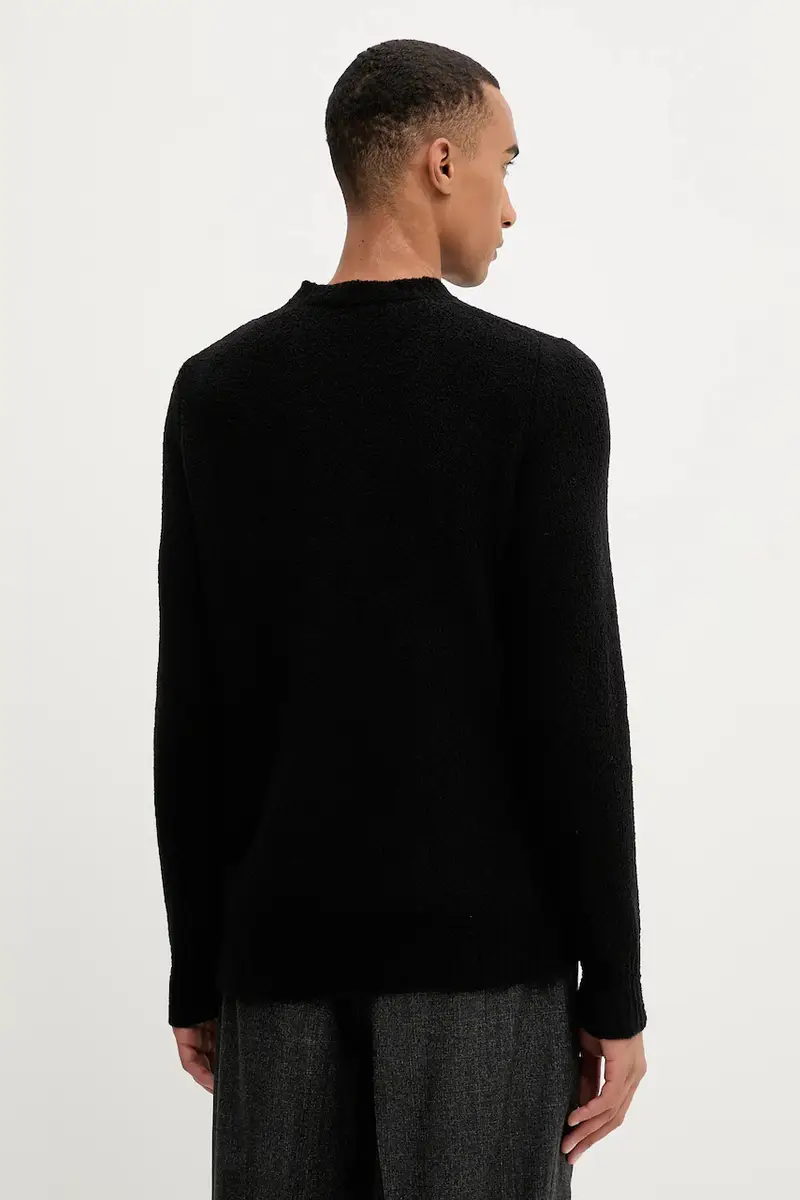 maglione in lana Knitwear Mareselo uomo colore nero KNU5294.509 miniatura 3