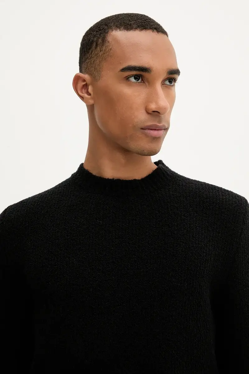 maglione in lana Knitwear Mareselo uomo colore nero KNU5294.509 miniatura 4