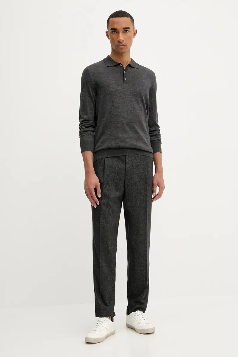 maglione in lana Knitwear Pevaron uomo colore grigio KNU4100.429 miniatura 2