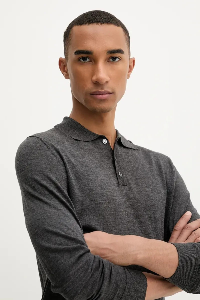 maglione in lana Knitwear Pevaron uomo colore grigio KNU4100.429 miniatura 4