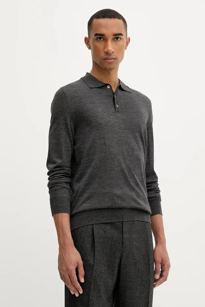 maglione in lana Knitwear Pevaron uomo colore grigio KNU4100.429