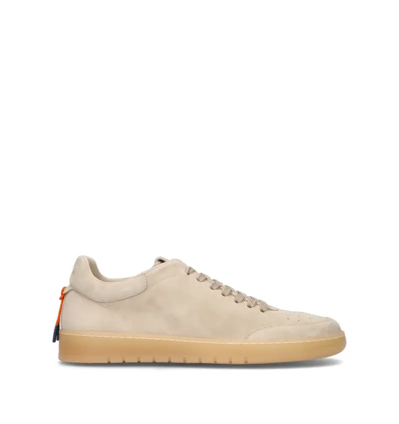 Sneaker uomo beige in suede Vario