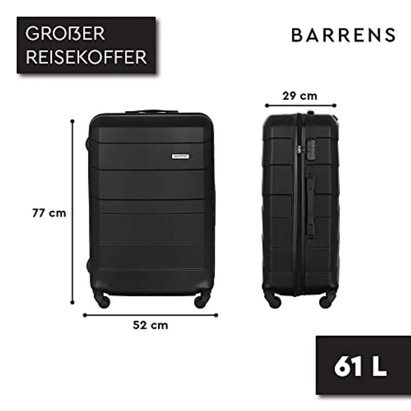 BARRENS Astuccio per cosmetici | Astuccio da viaggio con maniglia | Bagaglio a mano | Da agganciare alla valigia o da miniatura 2