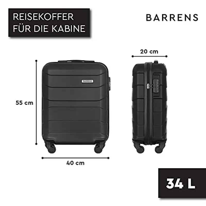 BARRENS Trolley cabina Nero 786330 miniatura 2