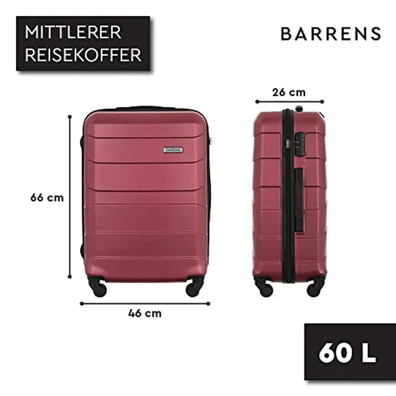 BARRENS Valigia per cosmetici | Valigia da viaggio con maniglia | Bagaglio a mano | Da fissare sulla valigia o da miniatura 2