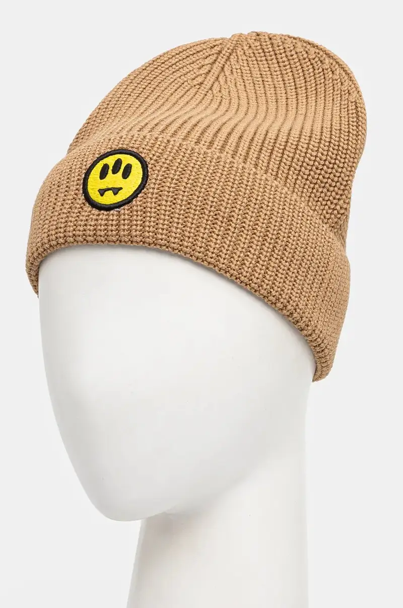 berretto in lana colore beige F4BWUAHT025 miniatura 2