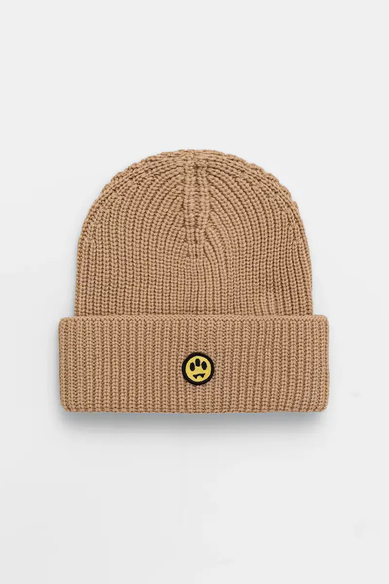 cappello con lana colore beige F5BWUAHT094