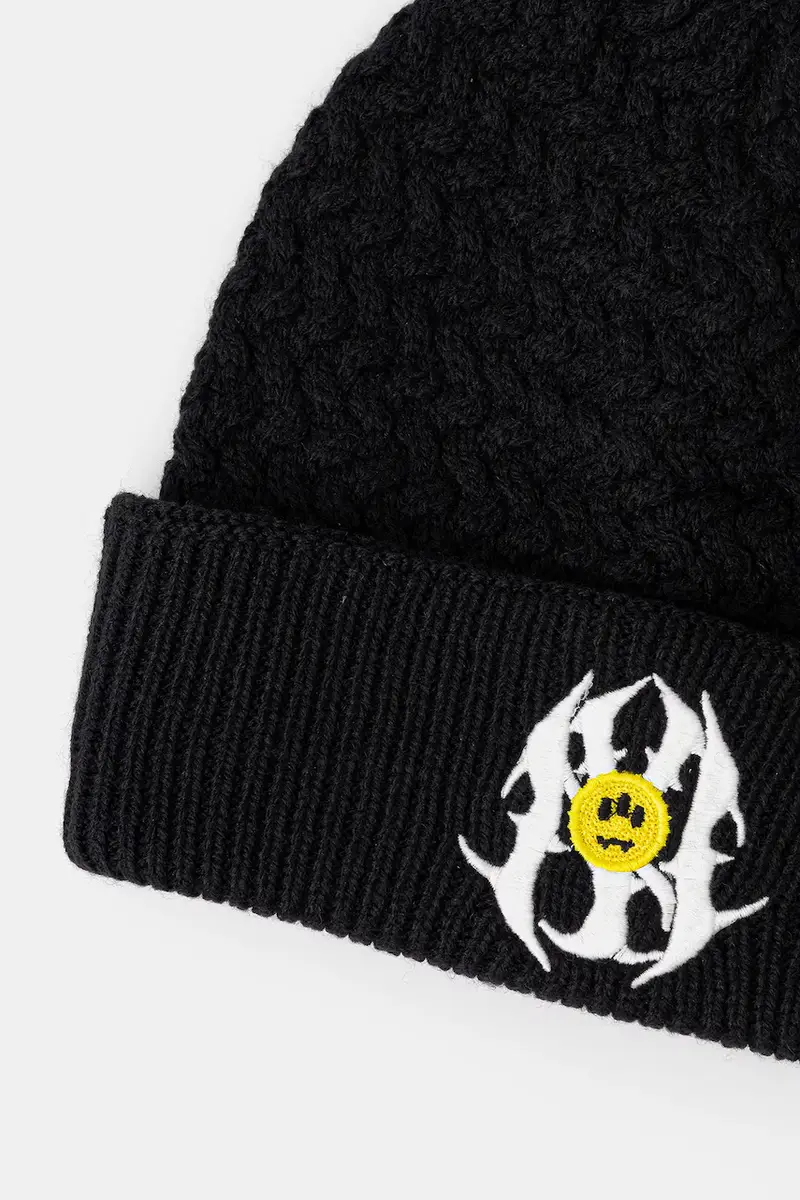 cappello con lana colore nero F5BWUAHT039 miniatura 2