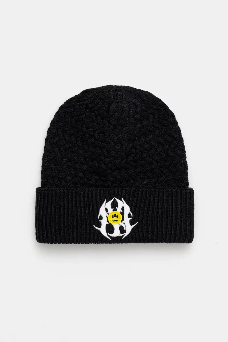 cappello con lana colore nero F5BWUAHT039