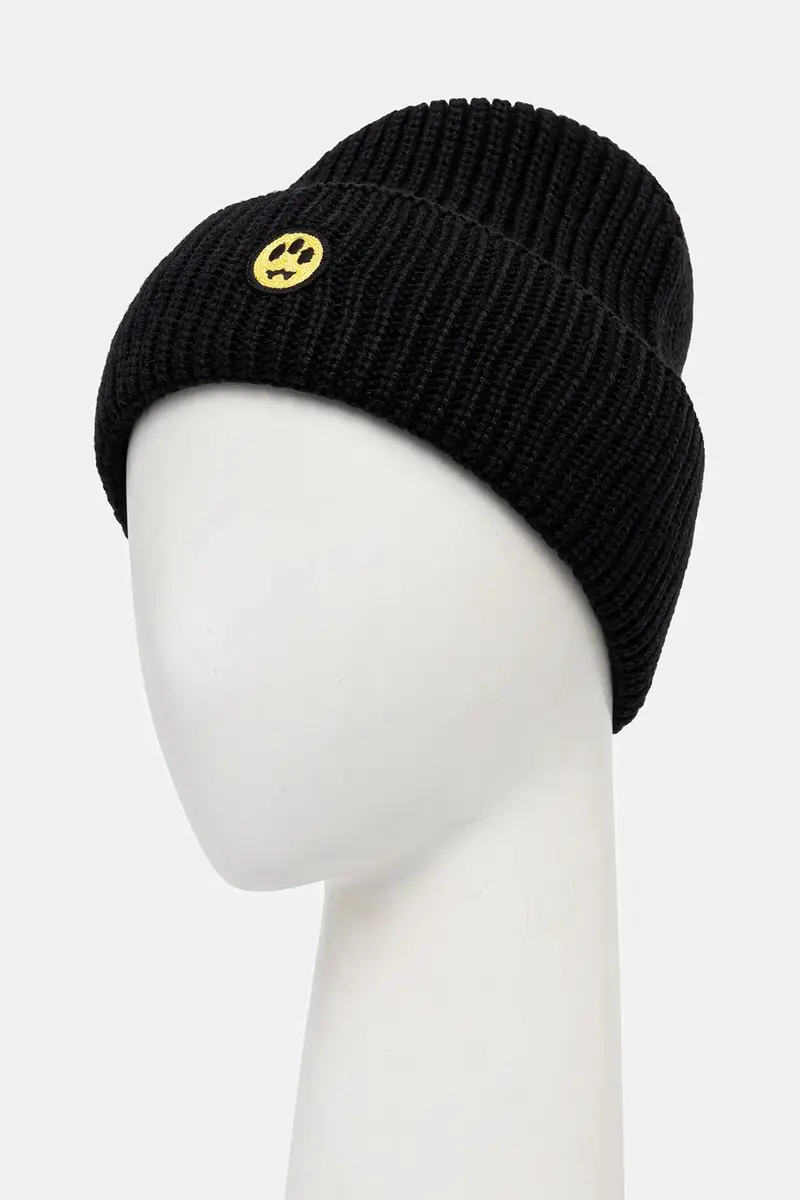 cappello con lana colore nero F5BWUAHT094 miniatura 2