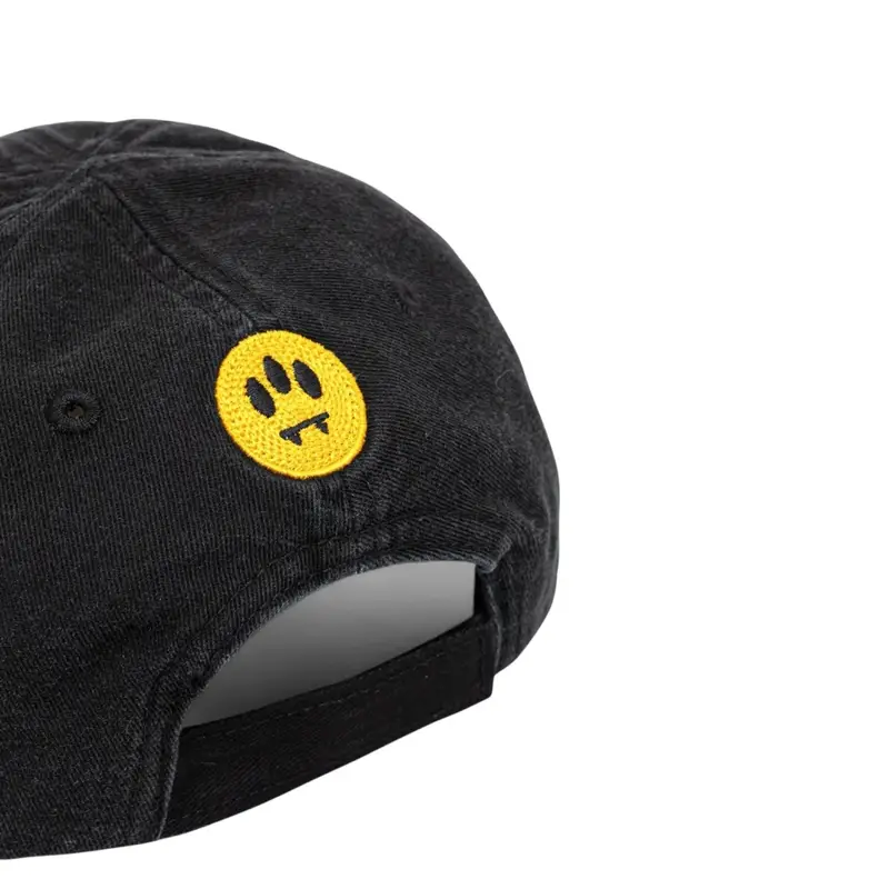 cappello unisex modello basketball con patch orso nero miniatura 2