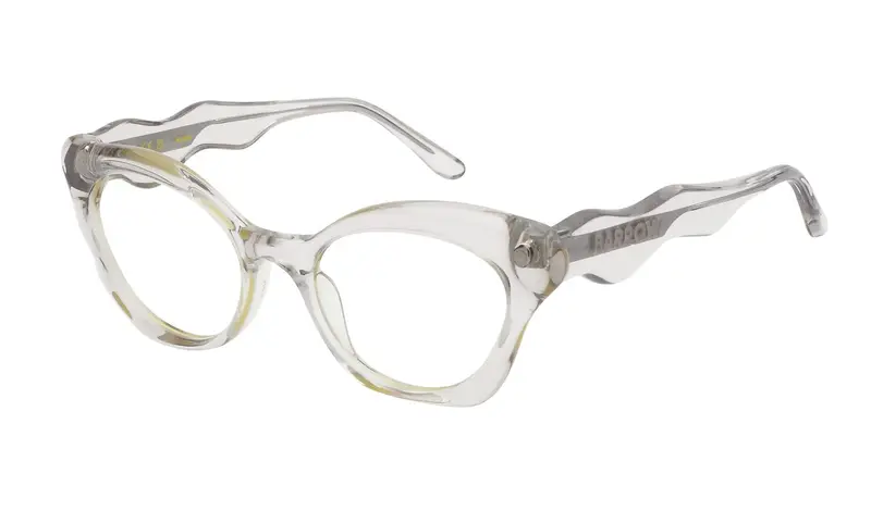Barrow Donna VBA010 LIQUID  07T1 Montature da vista Acetato Beige Giallo Farfalla Normale