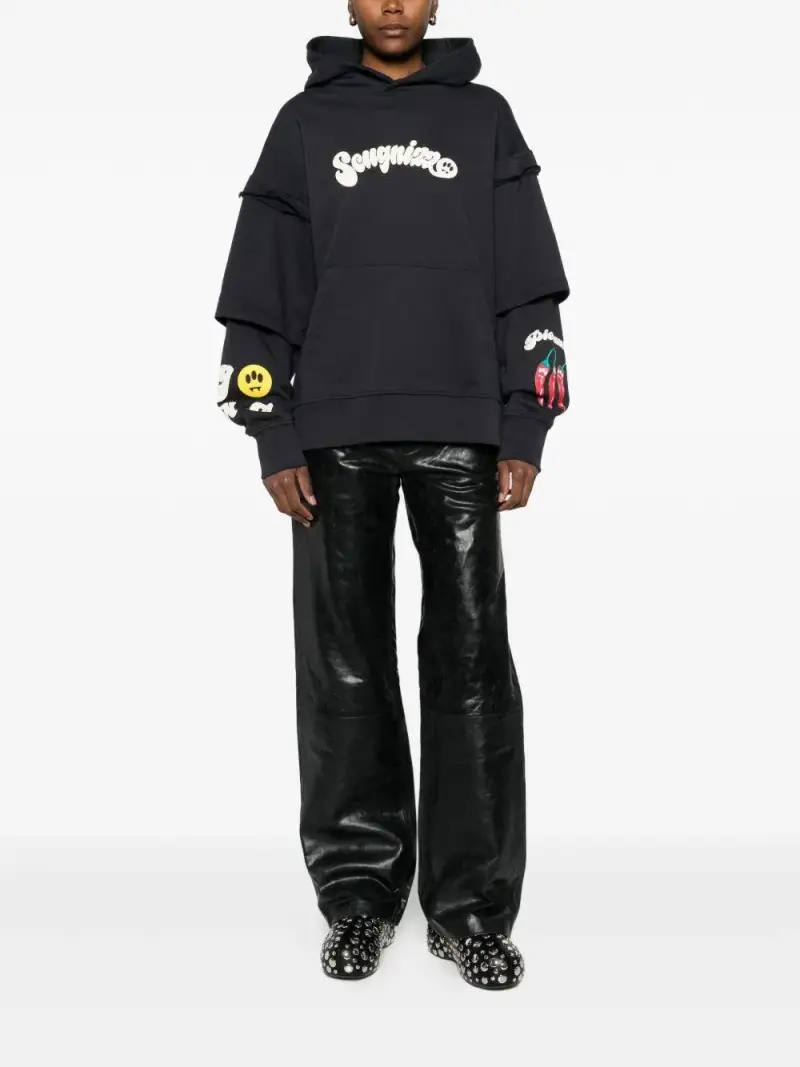 Barrow Felpa Grigia con Cappuccio e Stampa miniatura 2