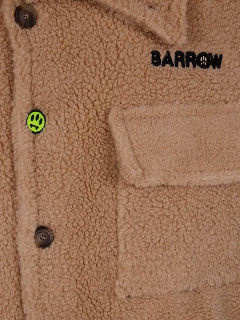 Barrow Giacca Lark in pelliccia sintetica beige miniatura 3