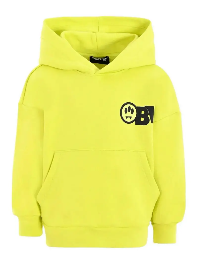 Felpa Con Stampa Giallo