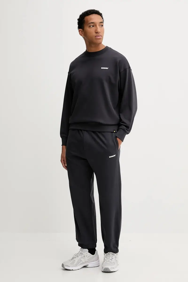 felpa in cotone colore grigio F5BWUASW069 miniatura 4