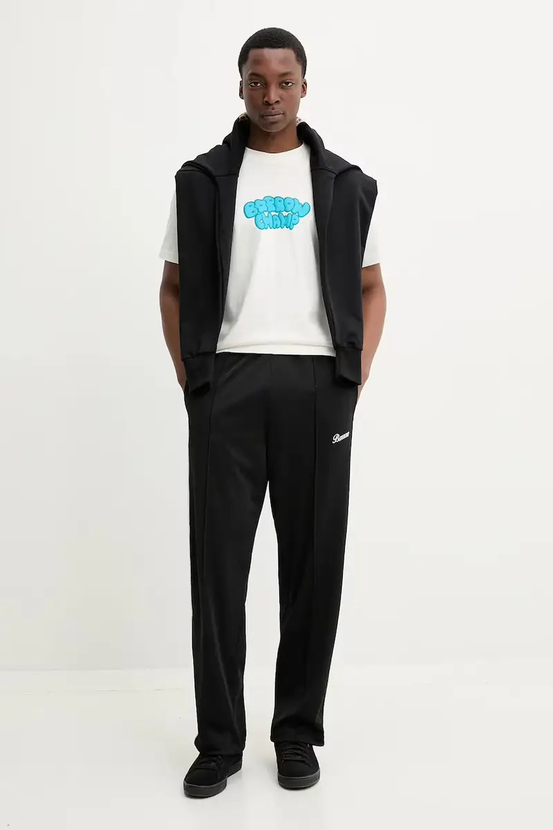 felpa in cotone colore nero con cappuccio S5BWUAHS158 miniatura 4