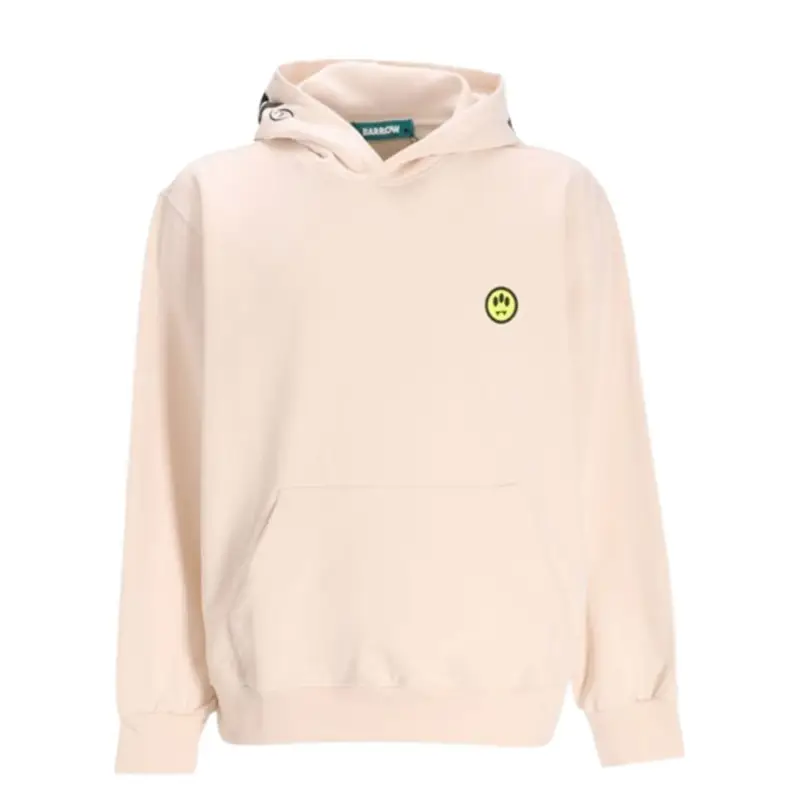 felpa unisex in cotone con maxi logo lettering sul cappuccio bianca miniatura 3