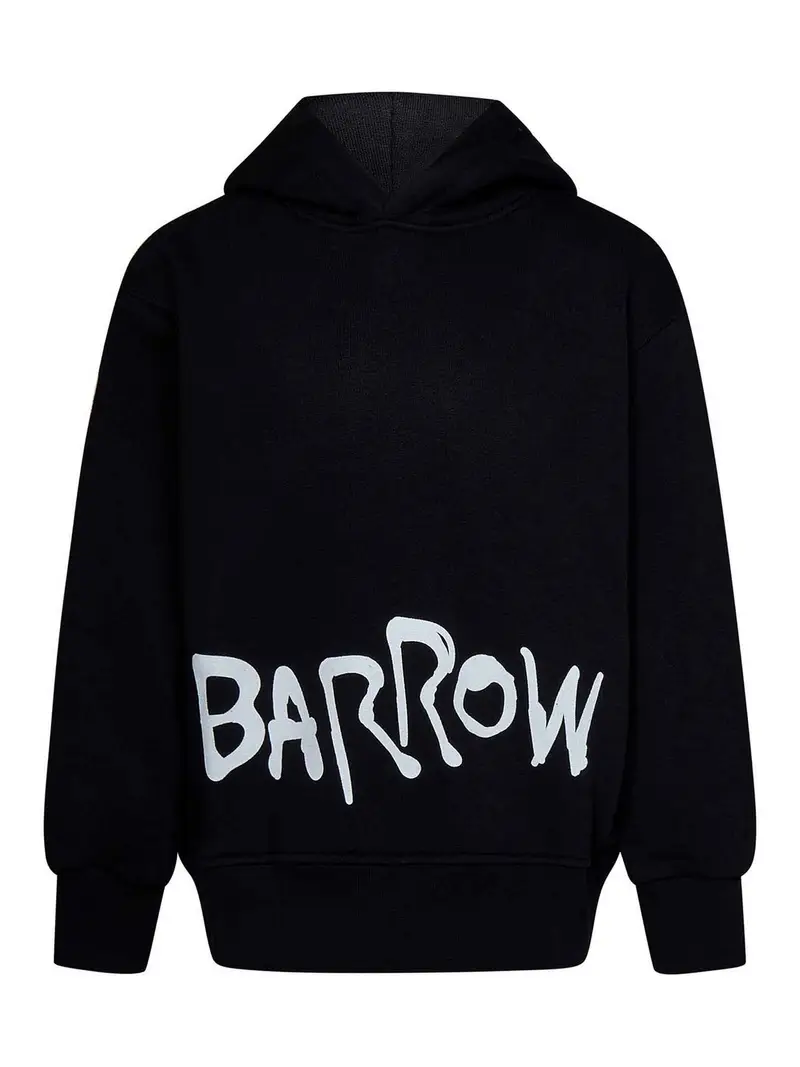 Felpa unisex in cotone nero