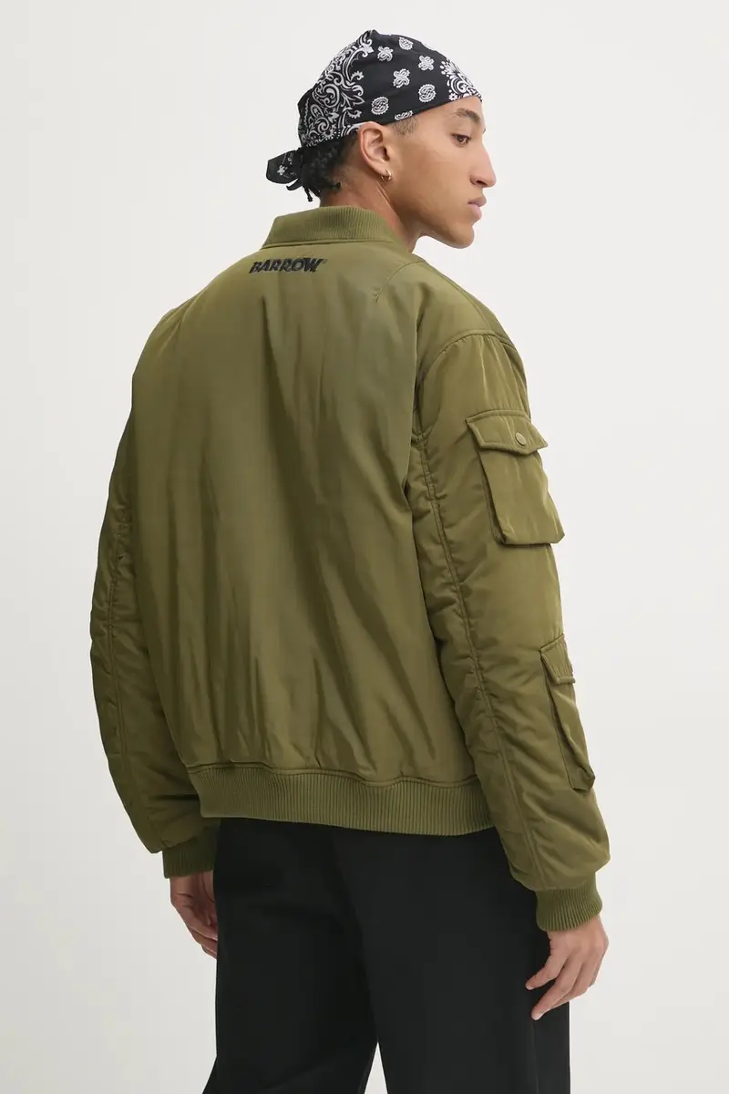giacca bomber uomo colore verde F4BWUAJK003 miniatura 3