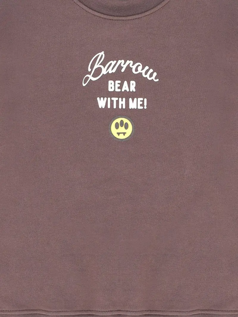 Felpa con Logo Ricamato Verde miniatura 2