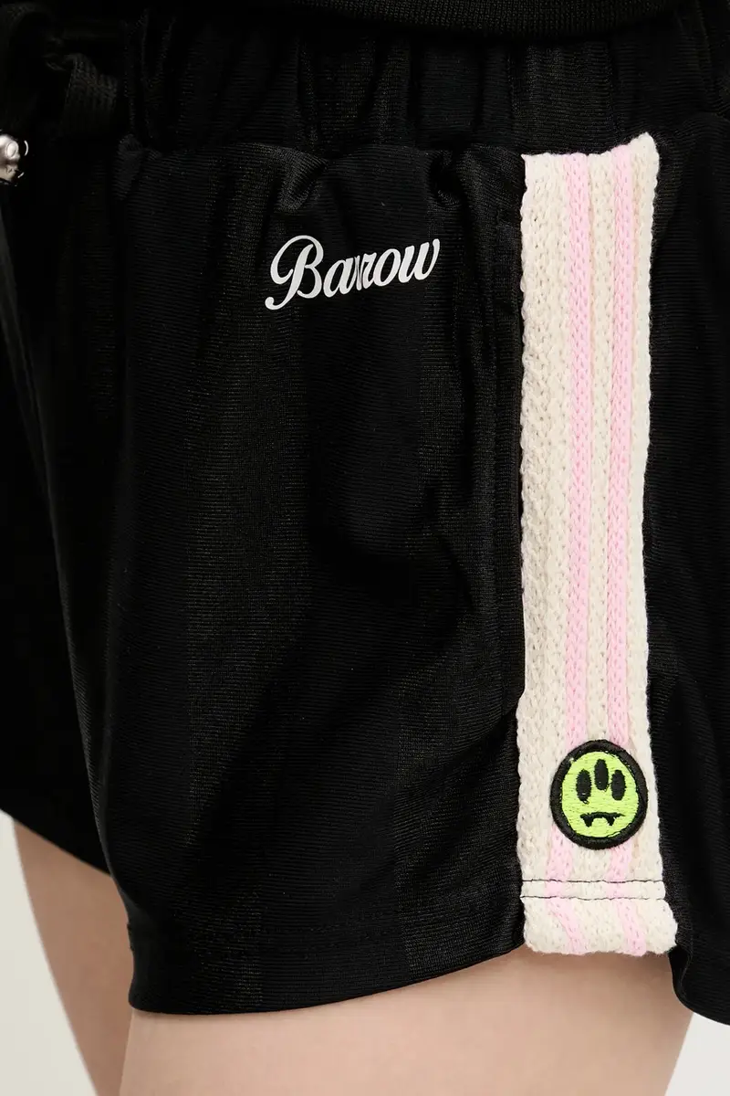 pantaloncini donna colore nero con applicazione S5BWWOSH117 miniatura 4